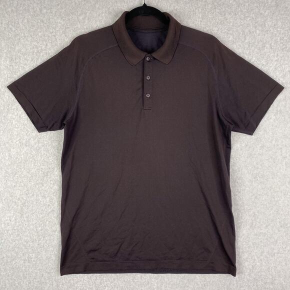 lululemon athletica Other - Lululemon Mens L Metal Vent Tech Polo Shirt in Black